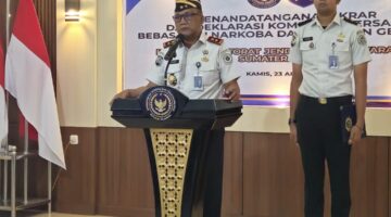 Ikrar Bebas Narkoba dan HP Digelorakan, Kakanwil Ditjenpas Sumut: Perubahan Dimulai dari Hal Kecil